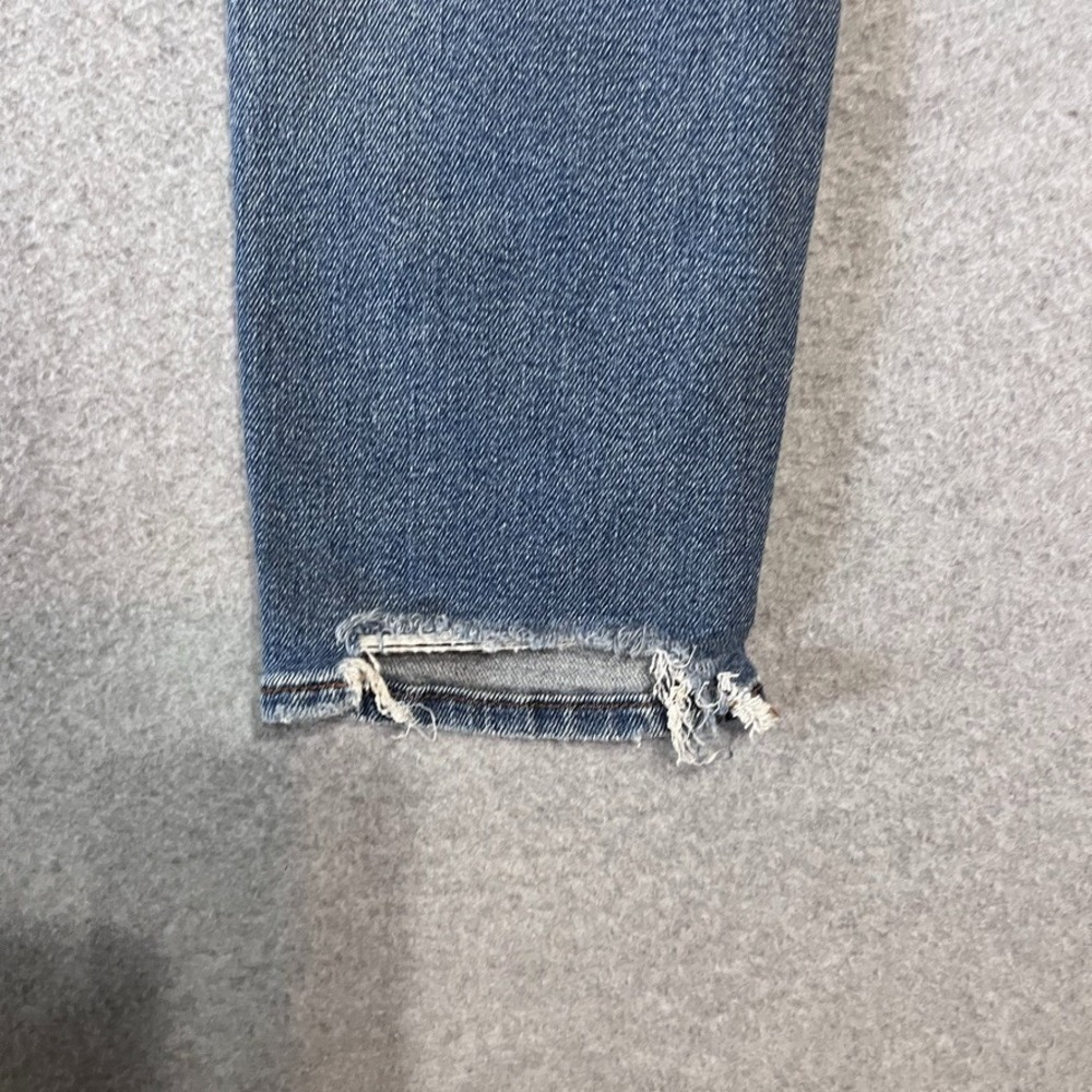 American Eagle Jeans Womens‎ 2 Blue Mom Chewed Hem Mid Rise Stretch Denim - Picture 10 of 14